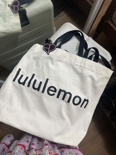Lululemon Original double handle canvas tote bag