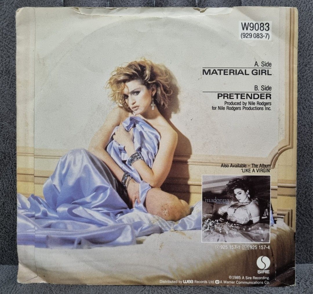 レコード　US盤　MADONNA　ライク・ア・ヴァージン　送料込み マドンナ Madonna - Like A Virgin = ライク・ア・ヴァージン / NM / LP