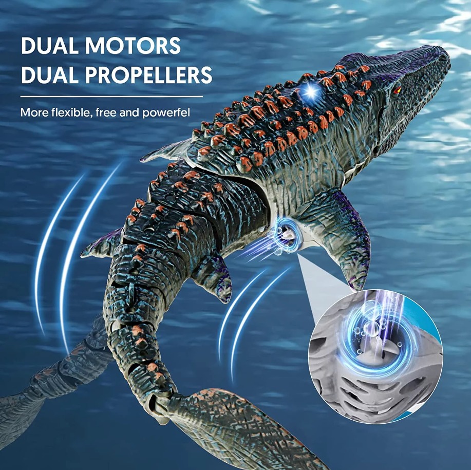 Mainan Anak Remote Control Dino Mosasaurus, Toys & Collectibles, Mainan ...