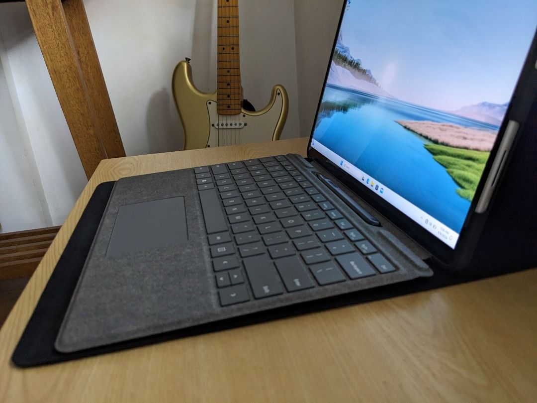 Microsoft Surface Pro 8 Core i5 1135G7 8GB 128SSD (Category: Laptops & Notebooks) located in Quezon City. Submitted by janstore-computer-trading (Listing ID 1309867382, Image 3). Description: Model : Microsoft Surface Pro 8 (3K 120Hz Display , With Keyboard , Pen and Case) Condition : Slightly Used , Very smooth Price : 33,999 Original Price : 70,000 Specs: Processor : Intel Core i5-1135G7 11th Gen Quad core ( 2.4 - 4.2 Ghz ) Ram : 8 GB LPDDR4 42
