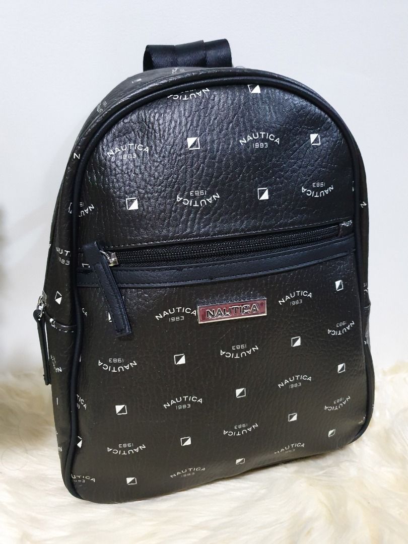 Nautica Black Backpack Logo Women s Fashion Bags Wallets Backpacks on Carousell