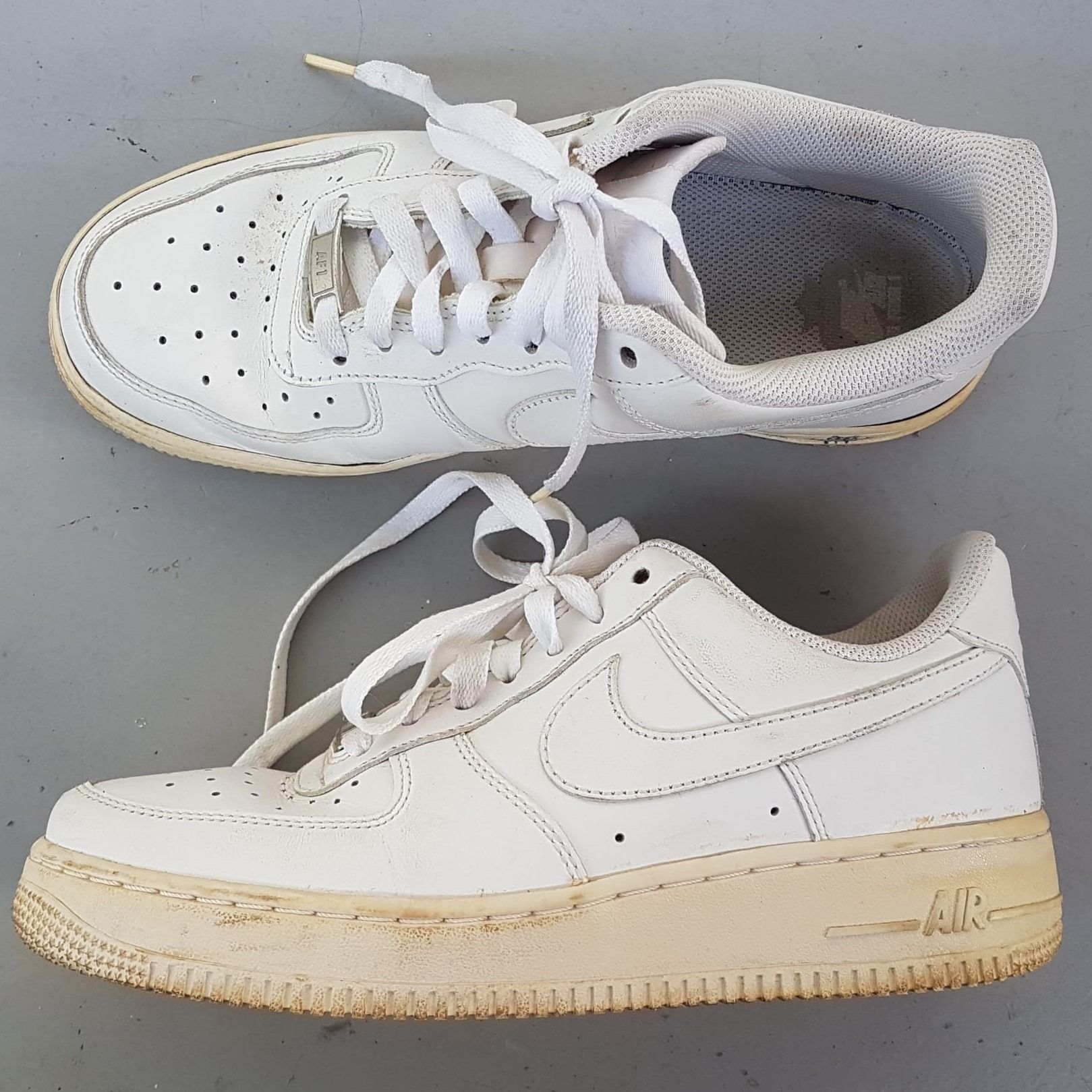 Nike AF1 Fashion Sneakers AIR FORCE 1 US 8.5 UK 6 EUR 40 White Leather Shoes