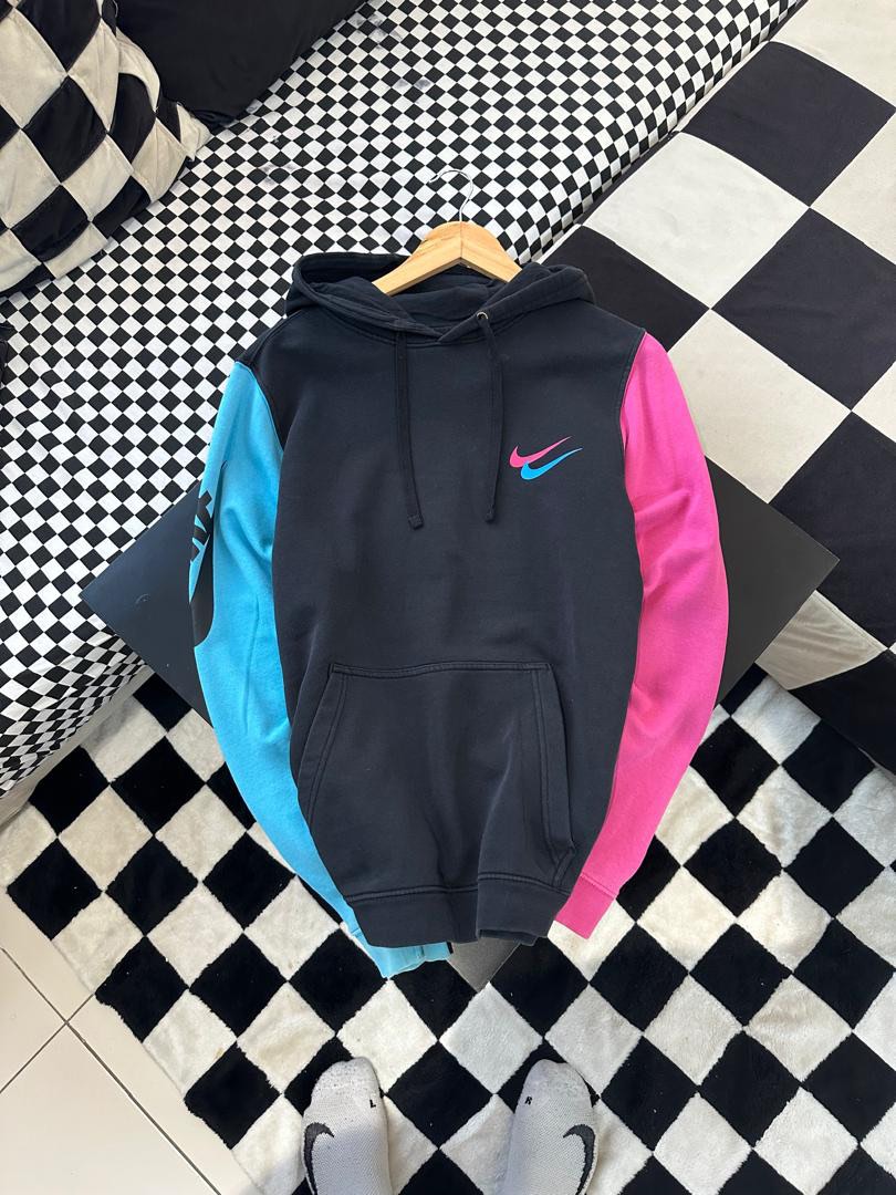 mens nike double swoosh hoodie
