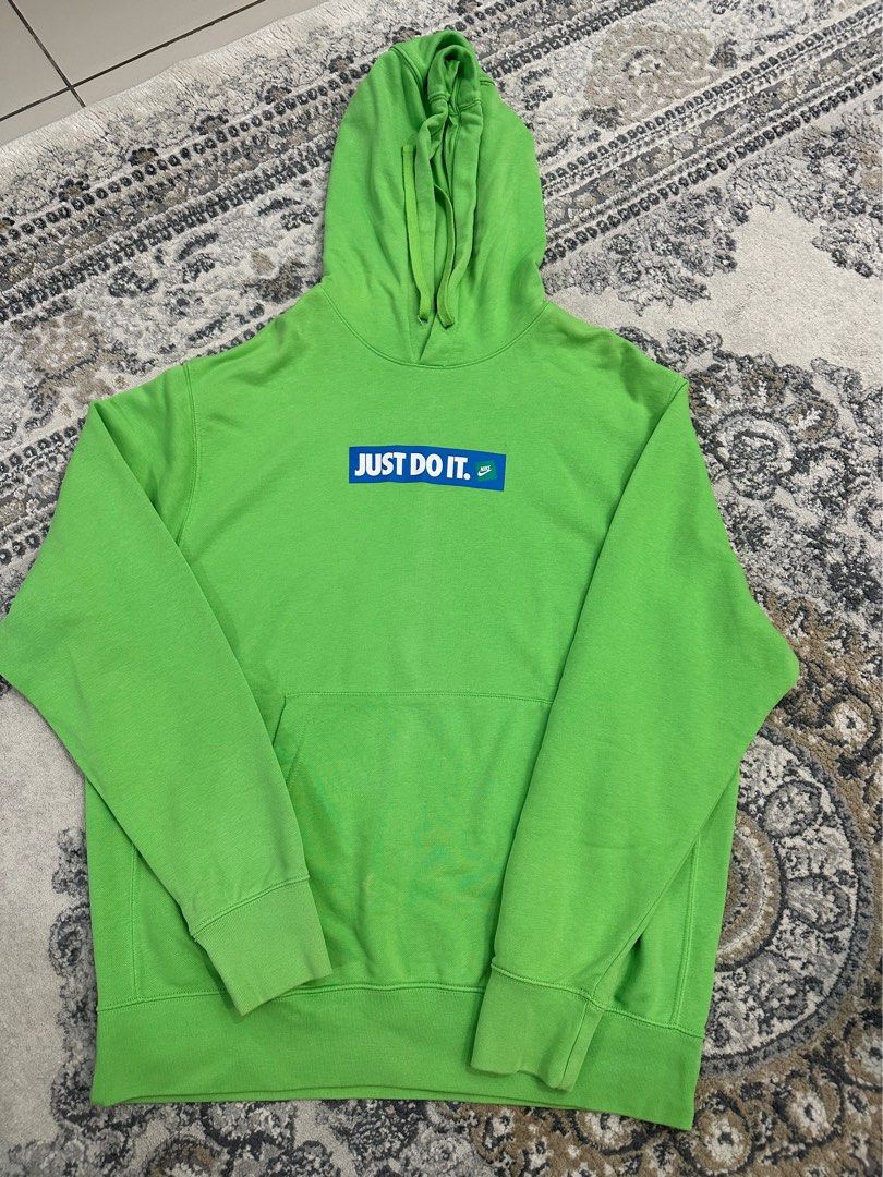 green just do it hoodie