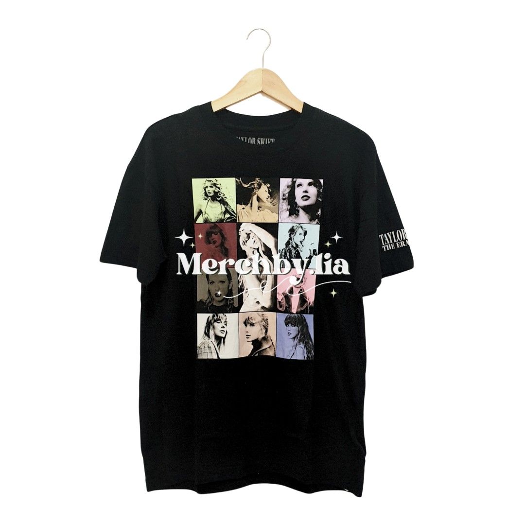 Official Merch Taylor Swift The Eras II Tour Black T-Shirt Tshirt Kaos  Resmi Import USA TTPD The Eras Tour