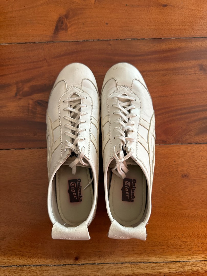 onitsuka leather white
