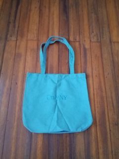 OnlyNY seafoam green canvas tote bag