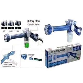 Original 8 In 1 Ez Jet Water Cannon Guns Soap Dispenser Pump Water Hose Nozzle Spray Gun, Pressure