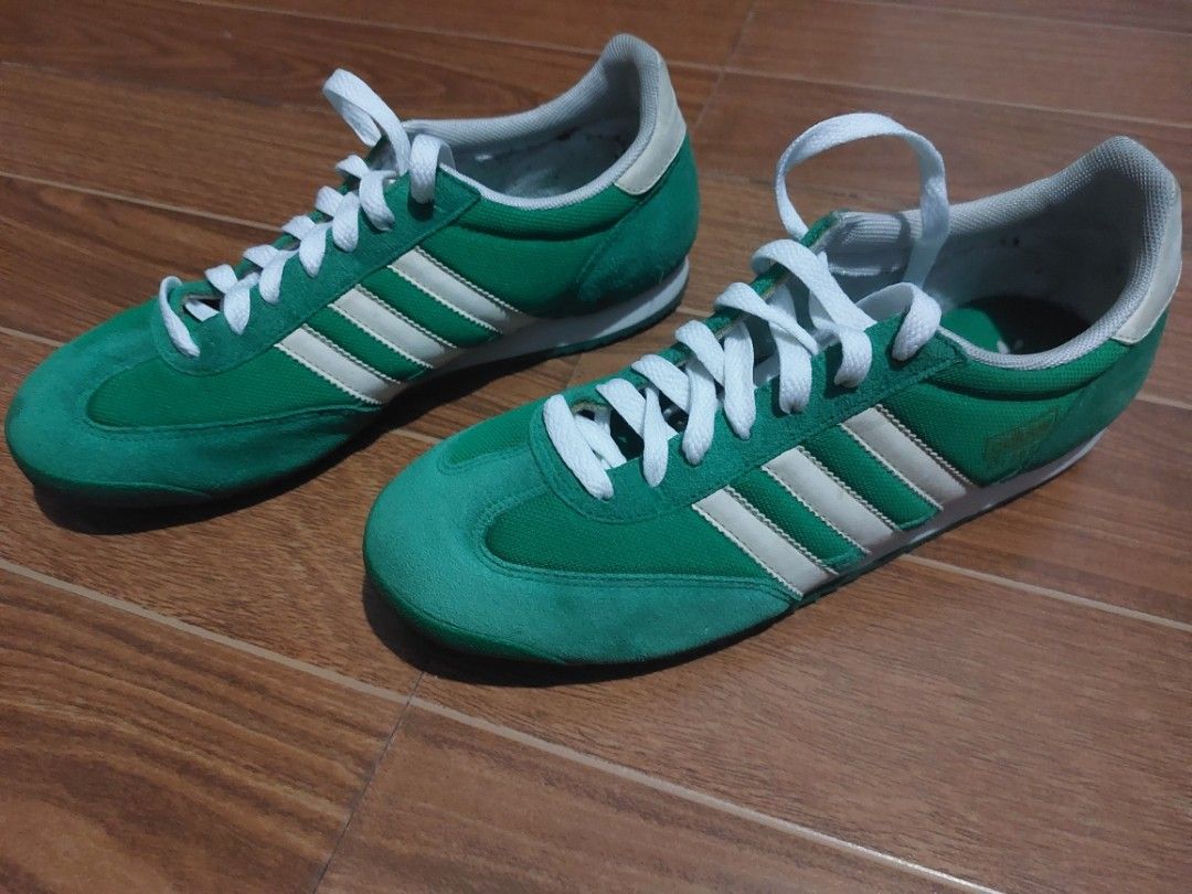 Green adidas dragon trainers shop