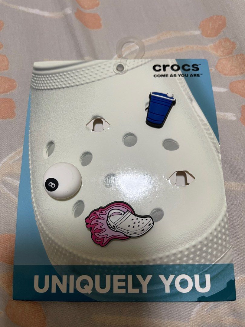 Original Crocs Jibbitz (Category: Shoe inserts & accessories) located in San Pedro. Submitted by moonover (Listing ID 1309860421, Image 1). Description: Get all 3 for 400php❗️ 1 jibbitz = 150php.