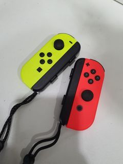 Original nintendo switch joycons red and yellow