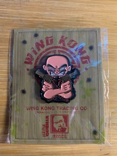 Playful Gorilla Wing Kong Enamel Pin