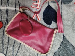 Preloved Maroon Clutch purse