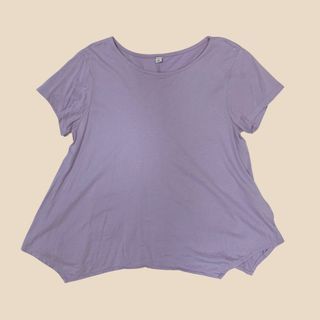 PRELOVED Uniqlo Handkerchief Blouse (Lavender)
