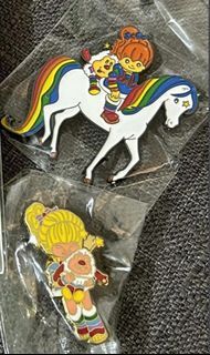 rainbow brite enamel pin set