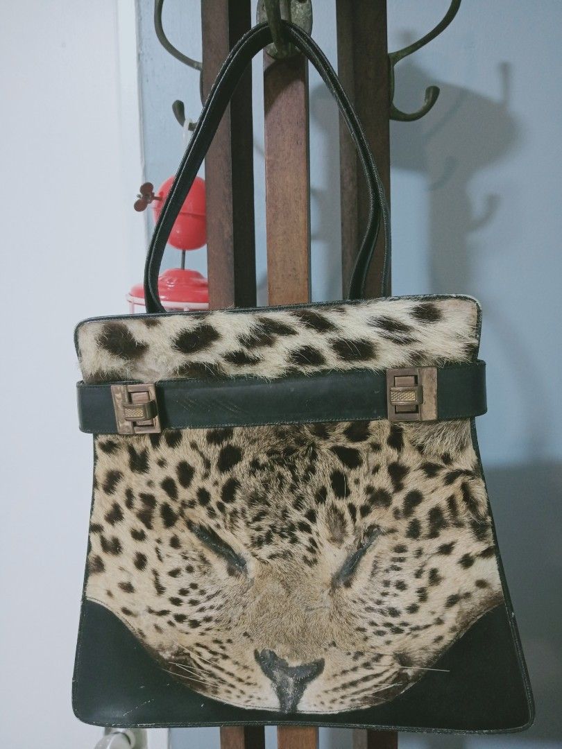 Real leopard skin handbag Hobbies Toys Collectibles Memorabilia Vintage Collectibles on Carousell