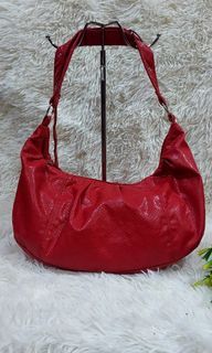 Red Hobo Shoulder Bag