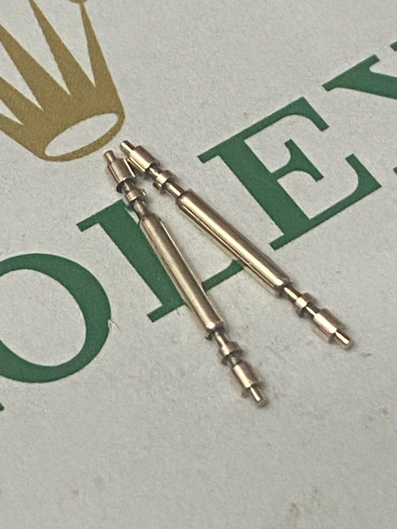 Rolex Original 18K Yellow Gold Spring Bars For Daydate models 1803 18038 18238 etcs