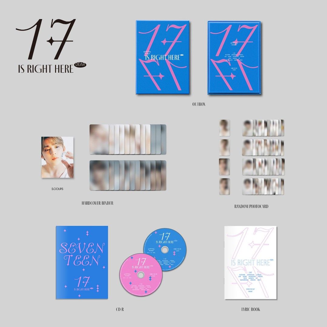 Seventeen 精選專 17 is right here（DEAR VER. 克拉盤)【現貨】