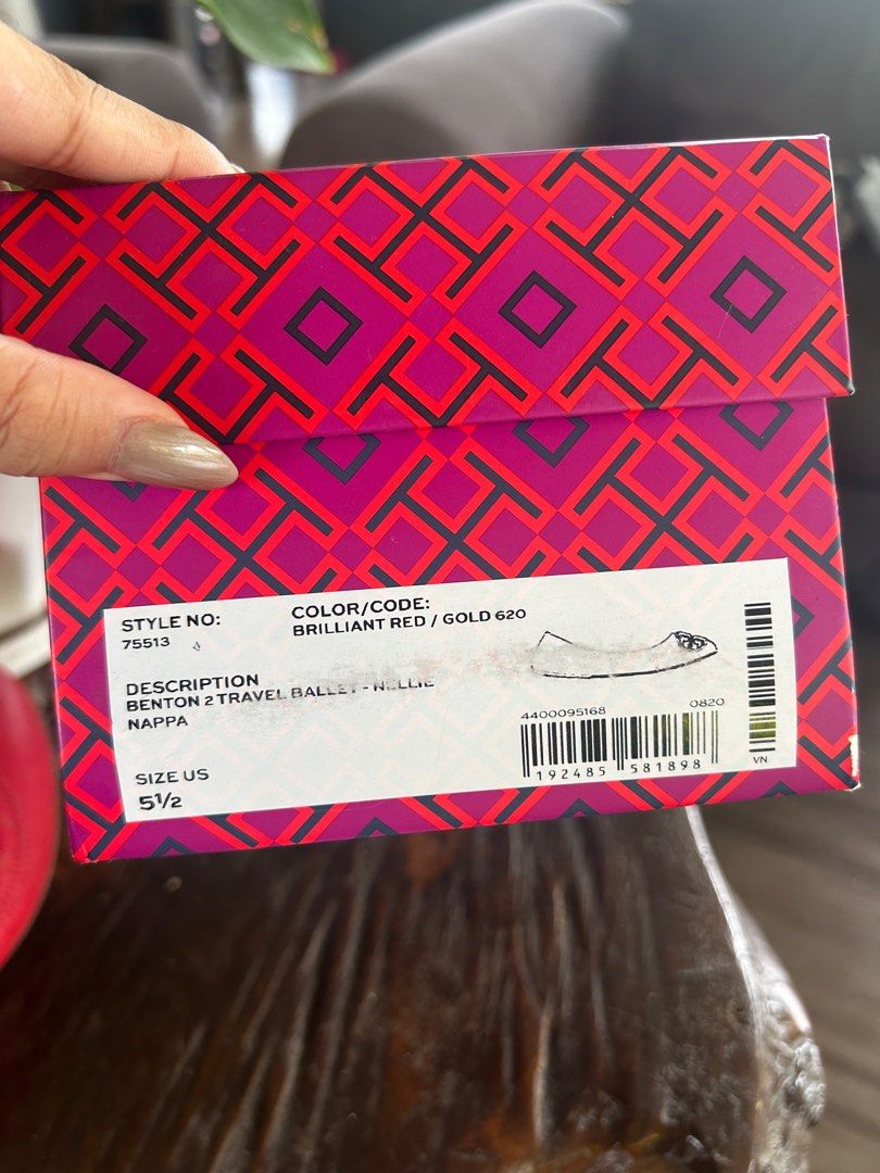 TORY BURCH BENTON TRAVEL BALLET (Category: Flats & Sandals) located in Plaridel. Submitted by marquezdiane (Listing ID 1309732602, Image 3). Description: THIS IS 100% ORIGINAL. RFS: WRONG SIZE SIZE 5.5 GOT IT ON SALE.