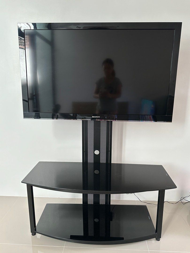 TV with Sigma stand (Category: TV) located in Paranaque City. Submitted by ann_1239 (Listing ID 1309754867, Image 1). Description: Sony LCD TV 46 inches with Sigma stand (all in) .