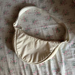 Uniqlo round mini shoulder bag NATURAL