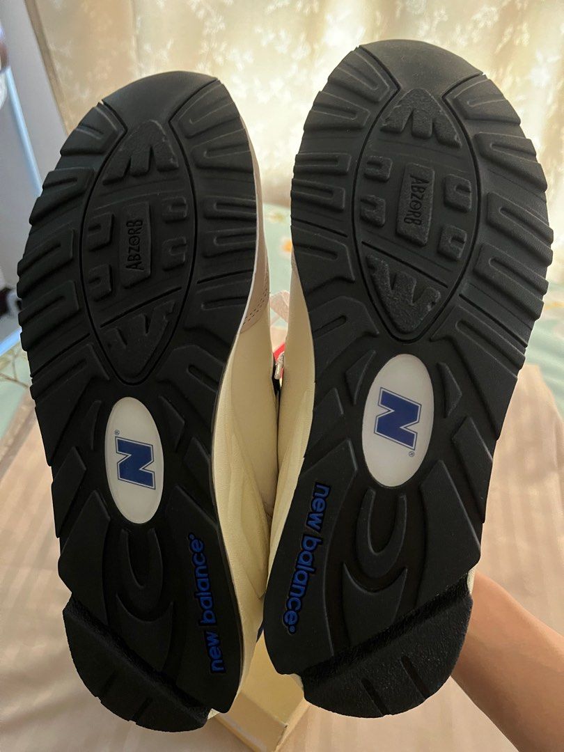 US 9 New Balance 990 v2 White Blue