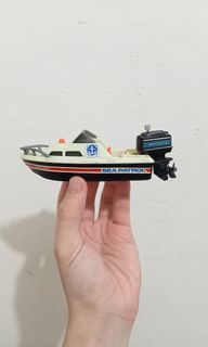 Vintage 1978 Wind Up Tomy Sea Patrol Boat Ship Toy X rare collectible de susi ocean water propeller car summer hotwheels matchbox lesney