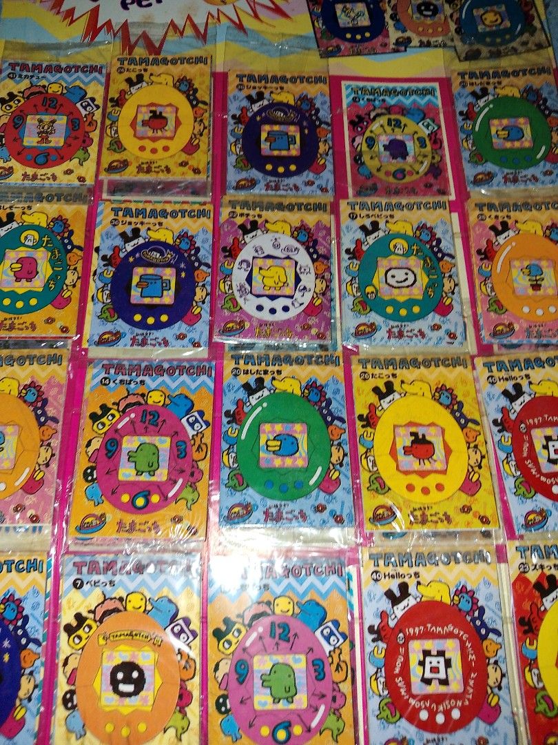 Vintage Tamagotchi Teks chart (Category: Interactive Toys) located in Davao. Submitted by jeffsantos (Listing ID 1309811631, Image 2). Description: 25 sealed teks in 1 chart vintage Brand new old stock.