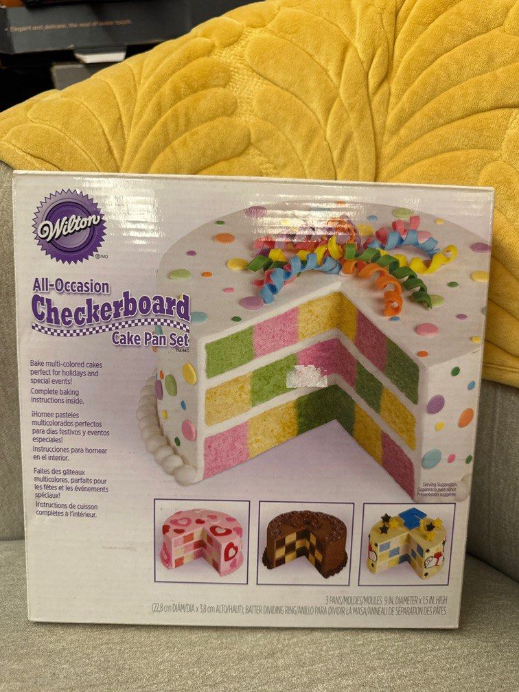 Wilton checkerboard cake pan set store