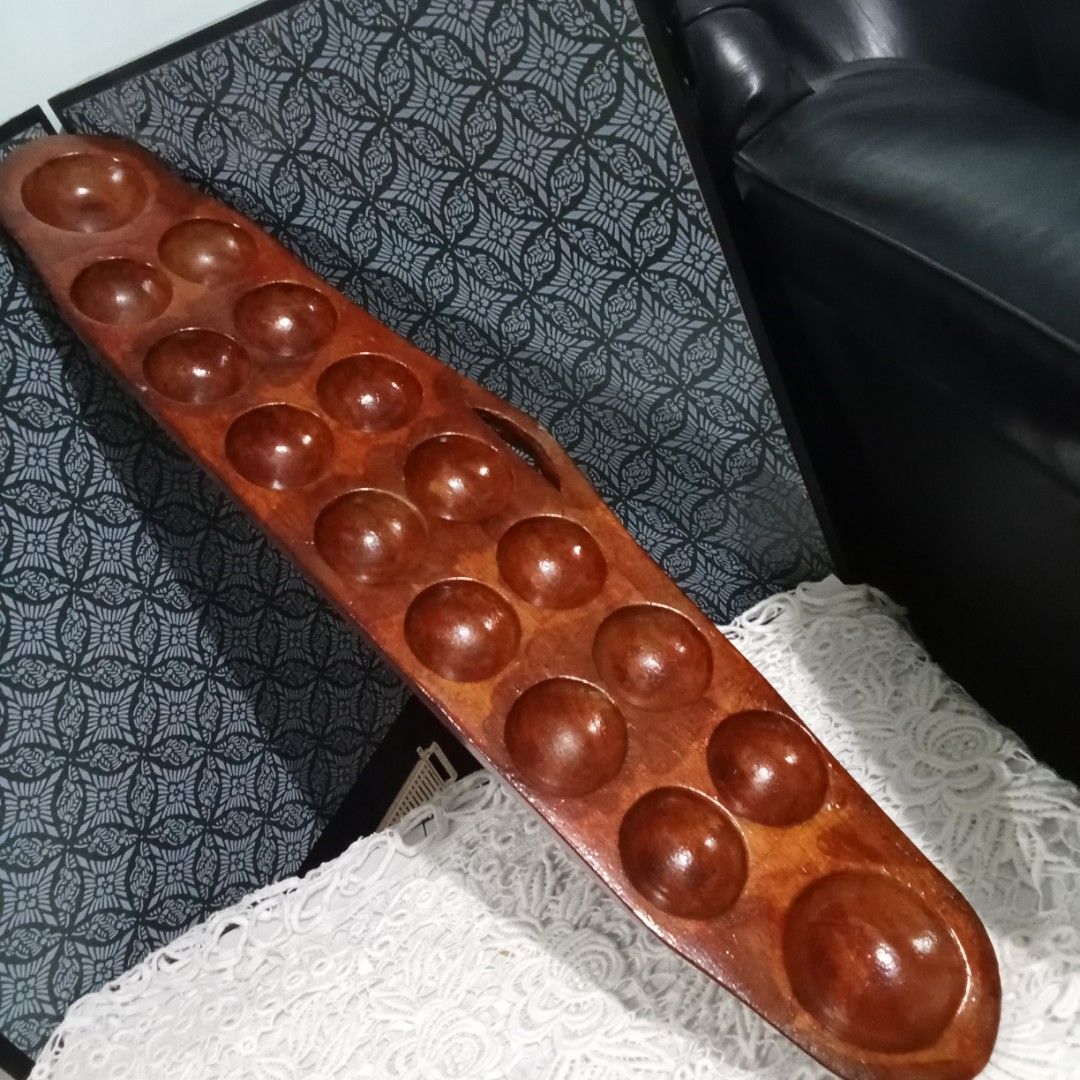 Wooden SUNGKA (Category: Educational & Learning Toys) located in Hinigaran. Submitted by faye_fab (Listing ID 1309765847, Image 1). Description: 16 holes wooden SUNGKA.....