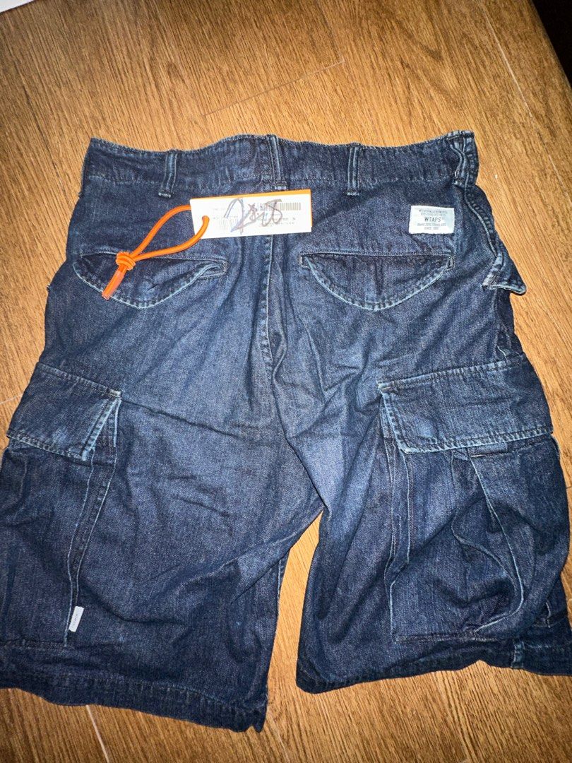 Wtaps 18ss denim cargo shorts, 男裝, 褲＆半截裙, 長褲- Carousell