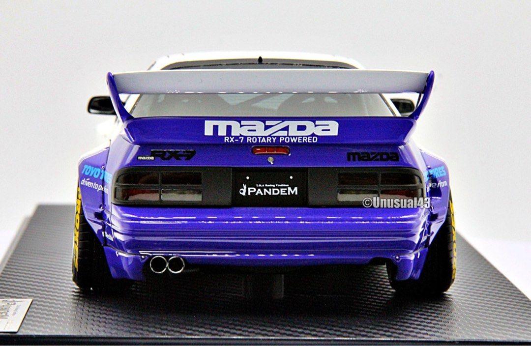 1/18 Ignition Model PANDEM Rx7 FC3S White/Purple, Hobbies