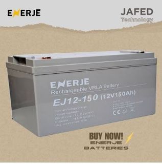 150AH 12V ENERJE AGM Deep Cycle Lead Acid Solar UPS Rechargeable Battery Maintenance Free