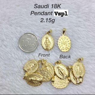 18K Saudi Gold miraculous pendant