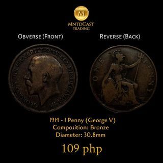1914 - 1 Penny (George V) UK