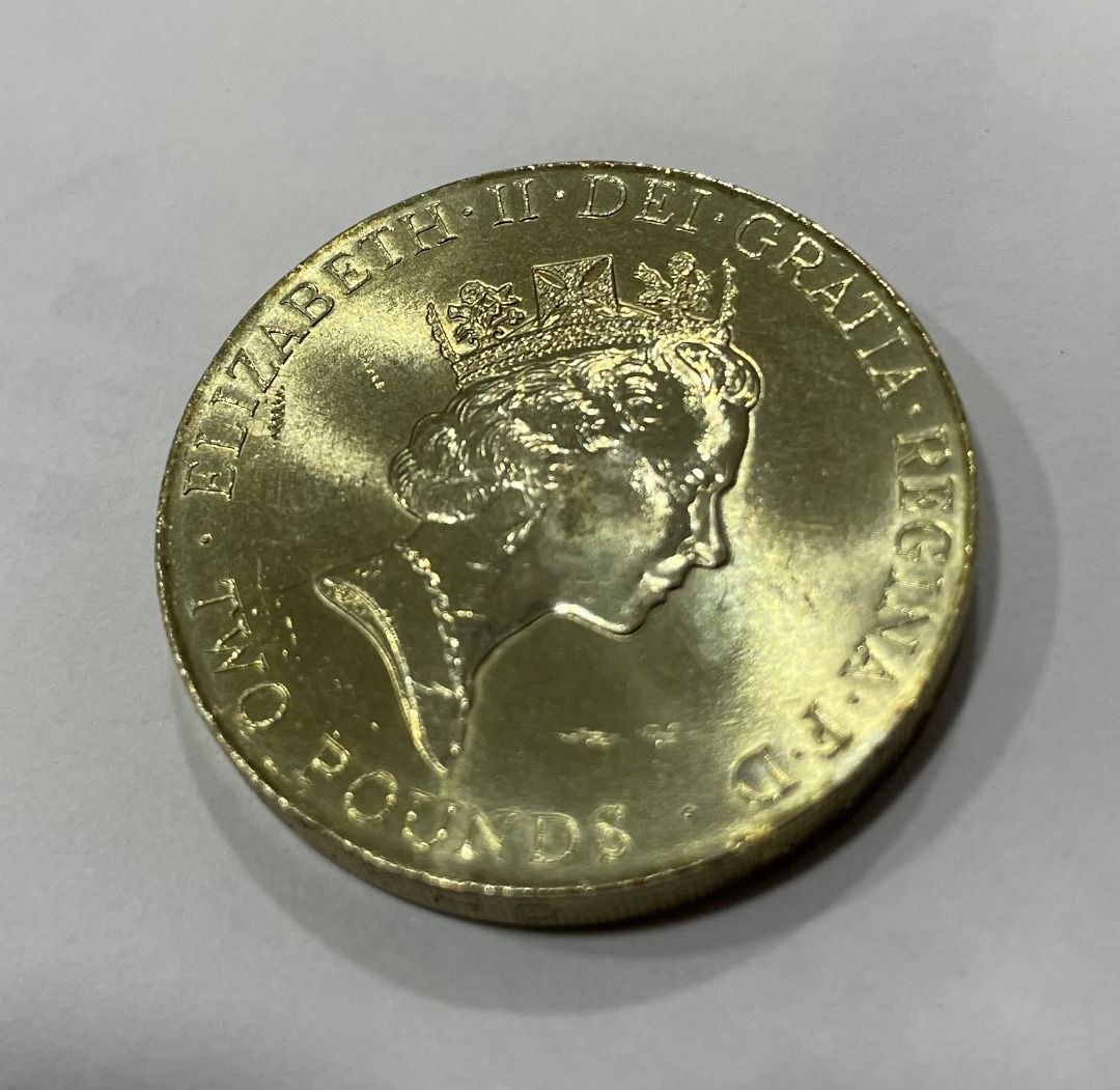 1996年第十屆歐洲國家盃(英國主辦) 英國2鎊紀念幣, 興趣及遊戲, 收藏品及紀念品, 錢幣- Carousell