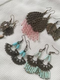 🌻🌷 Buy 1 TAKE ALL/ Earrings for women/ Vintage / Unique design Boho/ Art fashion/ Earrings/ Blue Earrings/ Beach earrings/ Dangling jewelry/ Office wear/Office outfit/ Outing wear/ Accessories/Design / Occasion wear/ Teens earrings