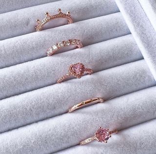 - PANDORA Rosegold Crown/ Row Eternity/ Crown Ring-1000 Each