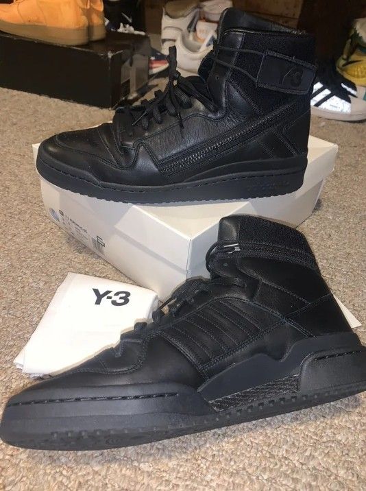 Adidas Forum Hi x Y3 Yohji Yamamoto Men s Fashion Footwear Sneakers on Carousell