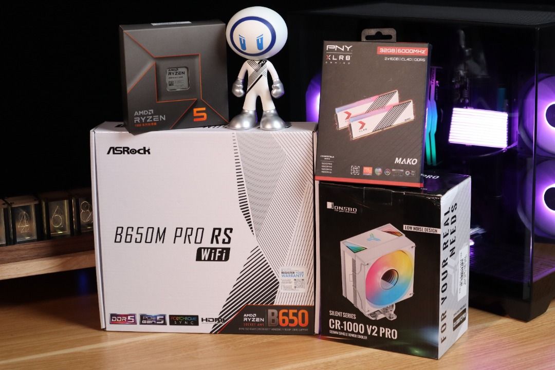 (PCU LEGACY AMD Combo Set) AMD Ryzen 5 7600X / ASRock B650M PRO RS WIFI ...