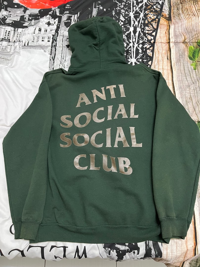 ANTI SOCIAL SOCIAL CLUB Green Hoodie Size M