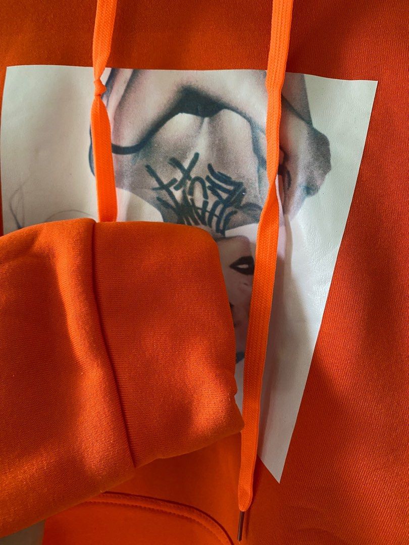 Ariana Grande Hoodies Orange Postage