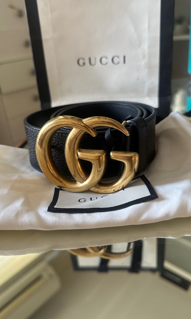 Authentic Gucci Belt size 80 32 Black Women s Fashion Watches Accessories Belts on Carousell