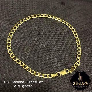 Authentic Pawnable Real 18k Saudi Gold- Kadena  Bracelet 2.5g