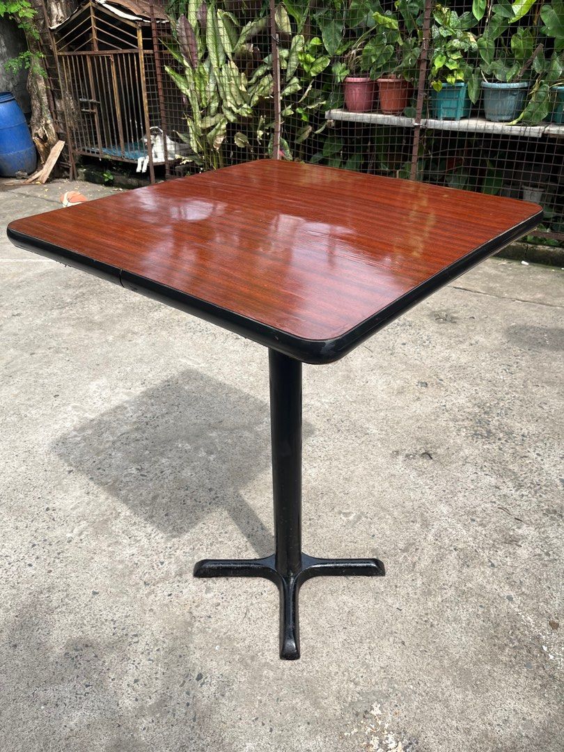 Square Bar Height Table (Category: Tables & Sets) located in Quezon City. Submitted by jsurplusmnl (Listing ID 1309904475, Image 1). Description: Square Bar Height Table - ₱ 1,800 each - ₱ 3,000 for 2 - 30x30 inches - Height - 42 inches pm for more details and photos MOD: Lalamove or pickup MOP: COD or Gcash .