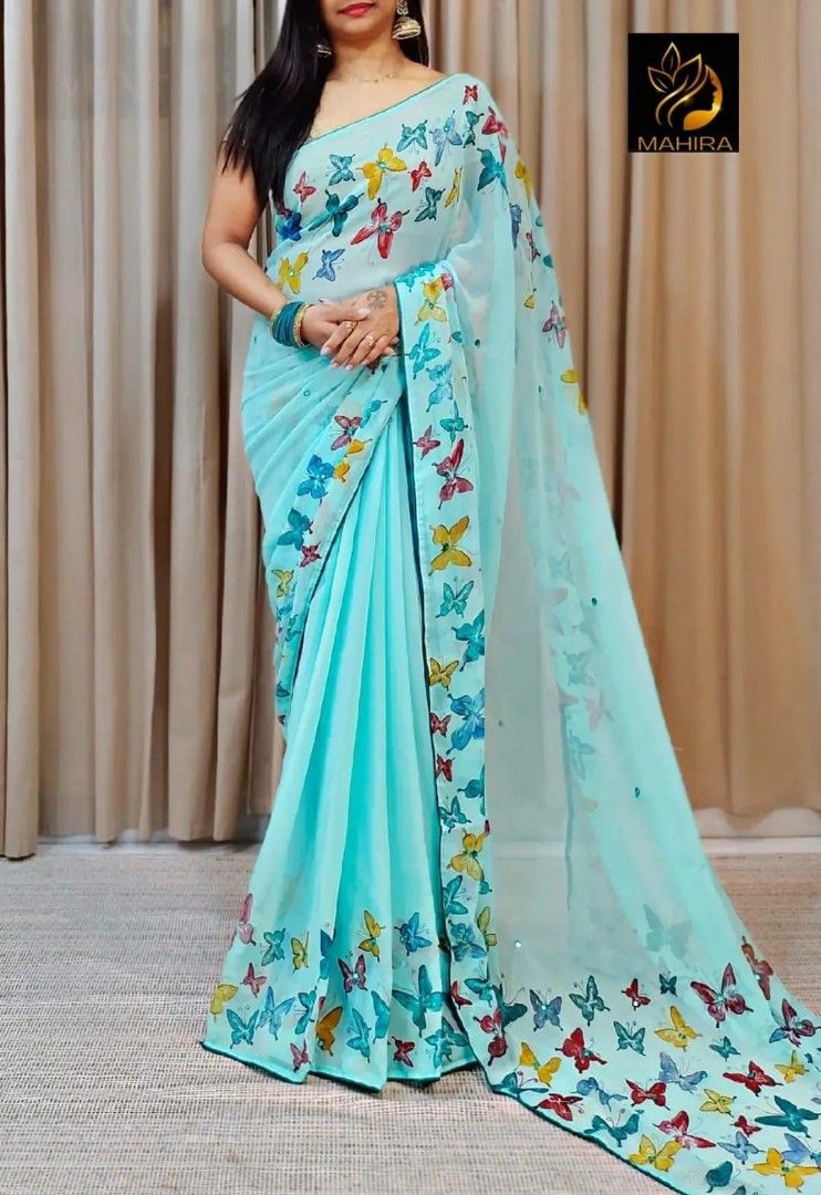 Butterfly saree style cheap