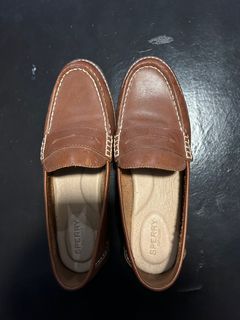Brown Leather Sperry Boat Shoes