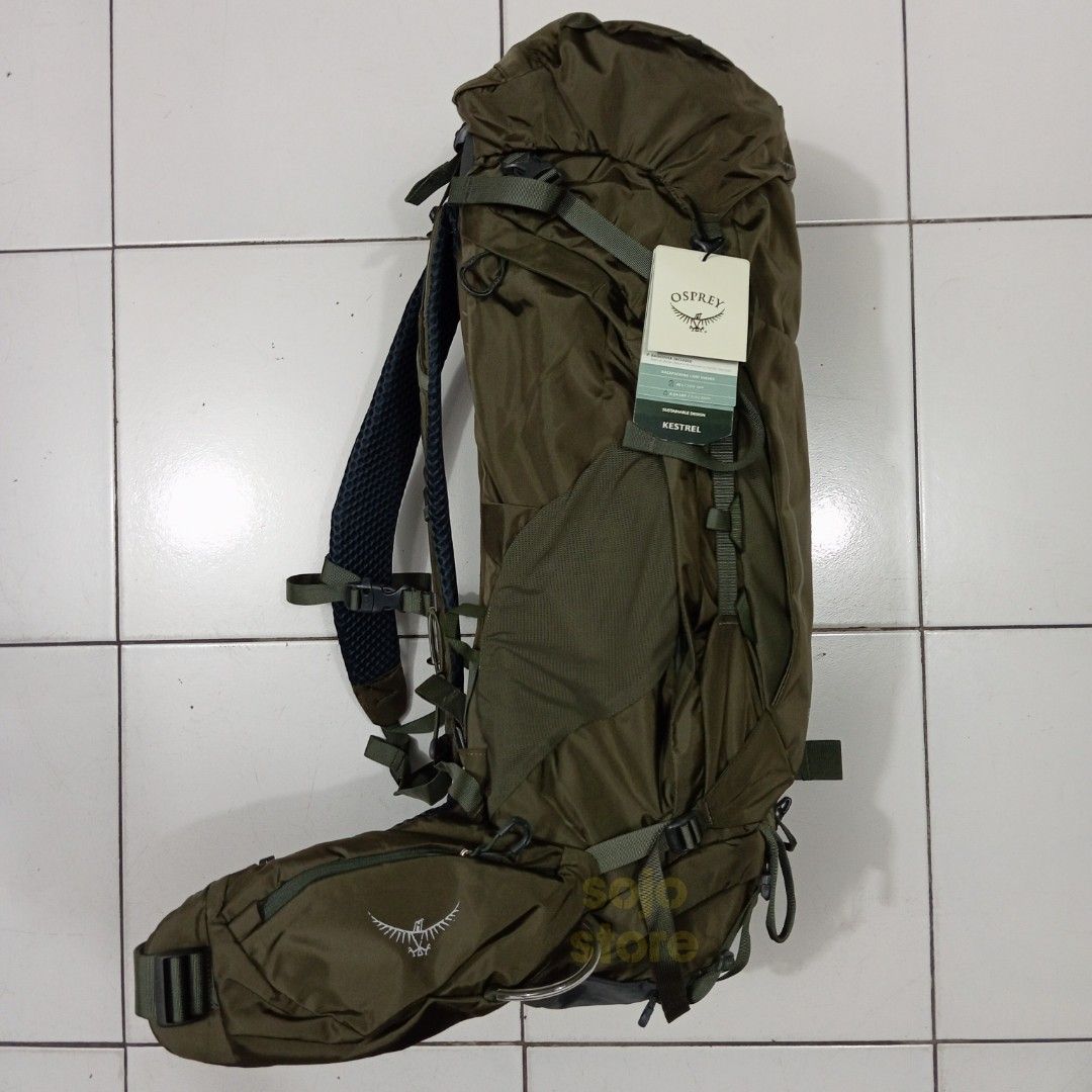 Carrier Osprey kestrel 48 Green include rain cover ML XL 48 56cm tas gunung outdoor Adventure Olah Raga Perlengkapan Olahraga Lainnya di Carousell