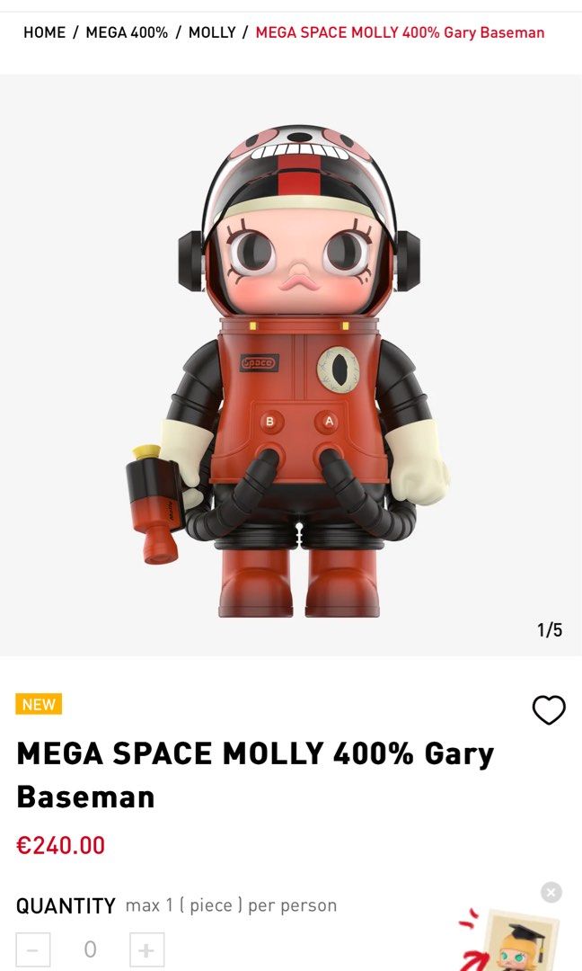 MEGA SPACE MOLLY 400% Gary Baseman
